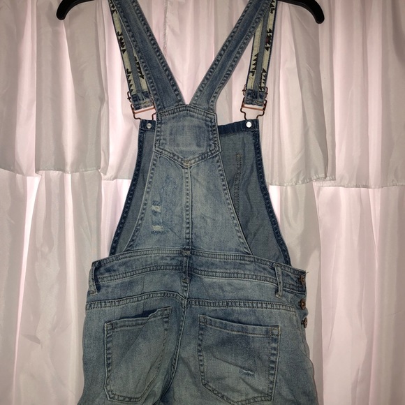 Forever 21 Denim Shortalls - Picture 2 of 8